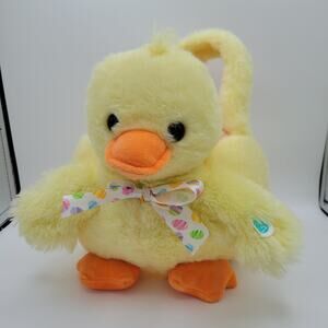 Singing "Who let the ducks out?" Animated Plush Duck Easter Basket